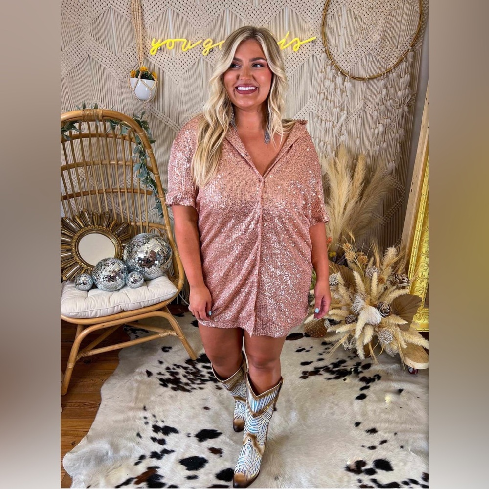 Southern Fried Chic Sequin Tunic